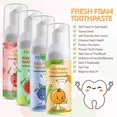 thumbnail image 4 of Pasta de dientes en espuma Mcukv Kids con sabor a fruta, 60 ml (paquete de 4), 4 of 9