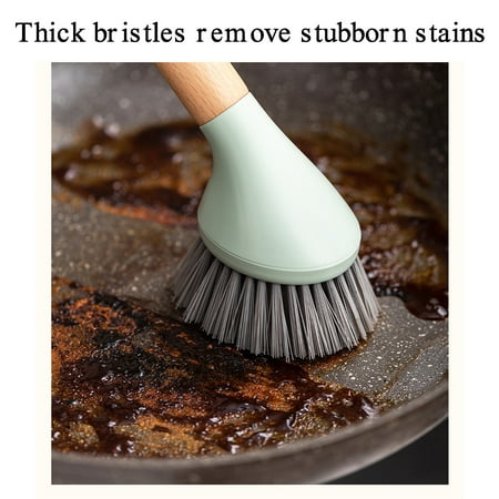 

Brush Cleaning Supplies Long-Handled Hair-Planting Pot Brush Household Dishwashing Cleaning