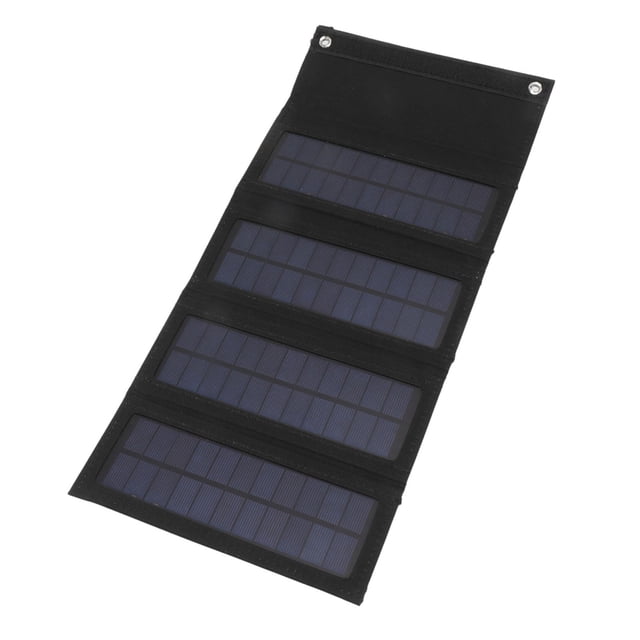 Kit de Carga de Panel Solar de 40 W, 4 Pliegues, Panel Solar Plegable, Cargador de Panel Solar Monocristalino Plegable Para Camping, Senderismo y Carga de Emergencia