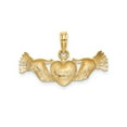 thumbnail image 3 of 14K Gold Hands Holding Heart Charm, 3 of 4