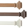 thumbnail image 3 of Domovina Yona 1" Faux Wood Curtain Rod-Color:Dark Walnut,Size:48-84", 3 of 3