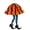 A, variant on Halloween Hanging Ornament Skirt & High Heels Honeycomb Paper Pendant Haunted House Decorations Ghost Festival Scene Props