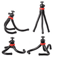 thumbnail image 4 of Trípode flexible, trípodes de teléfono Mini trípode de cámara para cámara deportiva con soporte remoto Bluetooth para teléfono inteligente Fokelyi 2033227-1, 4 of 9