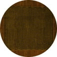 thumbnail image 1 of Ahgly Company Indoor Round Abstract Yellow Modern Area Rugs, 3' Round, 1 of 4