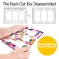 thumbnail image 4 of Yayeee Rocker Switch Wall Plate 1-Gang 4.6"x2.9" Home Decorative Outlet Cover, White Colorful Circles, 4 of 6