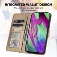 thumbnail image 5 of compatible Samsung A40 Wallet Case,3 Credit Card Slot ID Card Holder,PU Leather Flip Case with Strap Cheap and fine, 5 of 5