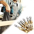thumbnail image 4 of 12pcs Titanium Coated HSS Tap Drill Bits Set Hex Shank Screw Thread Bit Screw Machine Compound Tap M3 M 4 M5 M6 M8 M10, 4 of 5