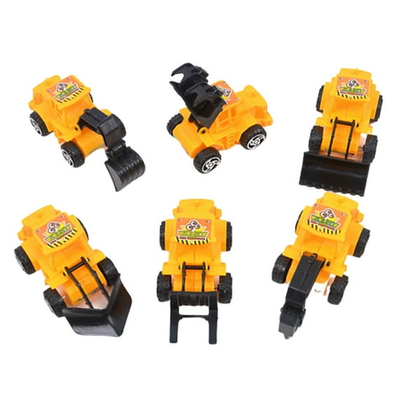 Milisten Construction Car Cake Toppers Multi Color Plastic Ornaments for Birthday Decor