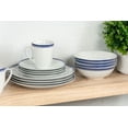 thumbnail image 4 of 10 Strawberry Street Simply Coupe 16-Piece Ceramic Dinnerware Set, Blue, 4 of 9