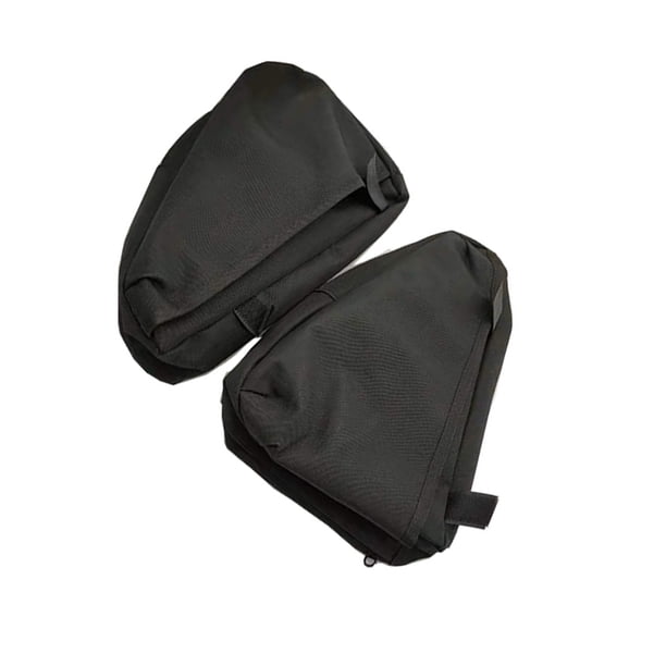 Speravity Bolso negro fácil para asiento de motocicleta, bolsas multifuncionales fuertes y duraderas para alforjas de motocicleta Accesorios para motos