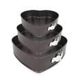 thumbnail image 1 of Juego de sartenes Springform 3 piezas en forma de corazón antiadherente desmontable Cake Pan Cheesecake Pan Bakeware Set DIY, 1 of 7