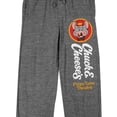 thumbnail image 7 of Chuck E. Cheese Logo Men's Heather Gray Sleep Pants -Medium, 7 of 7
