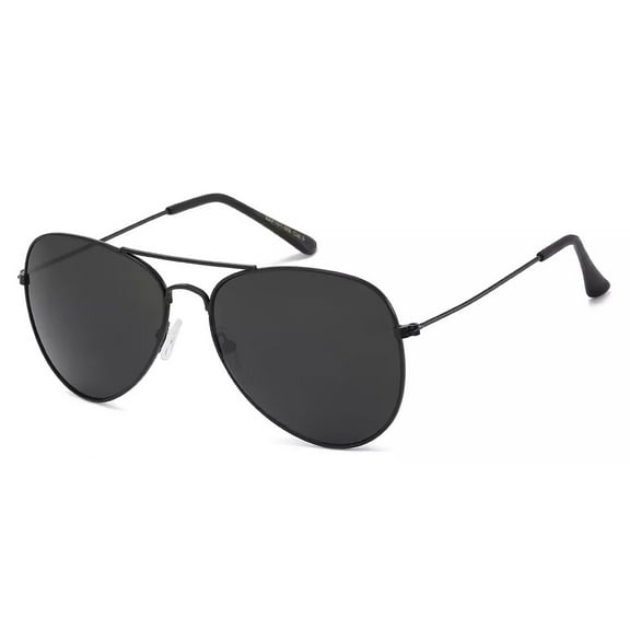 BlackTinted Aviator Sunglasses for Men Women Vintage Sports Metal Gradient