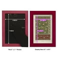 thumbnail image 4 of Nouveau Decorative VI - Framed Print w/glass - Cherry Red, 4 of 8