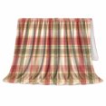 thumbnail image 2 of Rustic Plaid, Festive autumn celebration Scene, Warm Flannel Blanket for Living Room and Family Room with Detailed Artwork, Art Lovers autumn celebration Gift, Festive Home Decor, 2 of 9