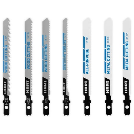 Photo 1 of HART 10-Piece Assorted Jigsaw Blade Set with Storage Case
