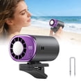 thumbnail image 6 of Cruise Essentials 2026 Car Clip On Cooling Fan Portable Mini Air Cooling Device with LED Display 199 Speed Adjustable 360° Rotatable Rechargeable Personal Fan for Car Office Outdoor,Black, 6 of 9