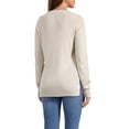 thumbnail image 3 of Pullover Sweaters for Women Long Sleeve Crew Neck Knit Sweater Tops Casual Fall Outfit 2025 XS Apricot, 3 of 6