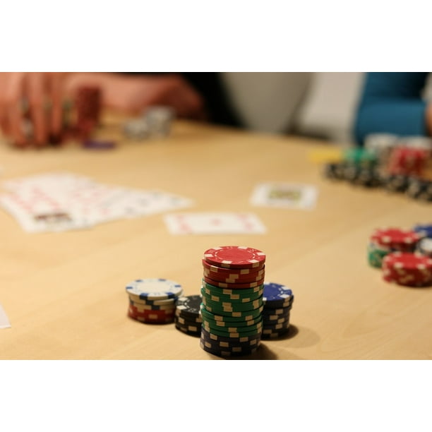 Play Poker Game Profit Win Gambling Poker Chips 12 Inch By 18 Inch Laminated Poster With Bright Colors And Vivid Imagery Fits Perfectly In Many Attractive Frames Walmart Com