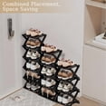 thumbnail image 3 of BEJOLO 5 Tier Stackable Shoe Rack – Flexible & Freestanding Shoe Organizer – Natural Bamboo Shoe Shelf for Closet, Entryway, or Bedroom – Space-Saving Design, Adjustable Shelves, 3 of 7
