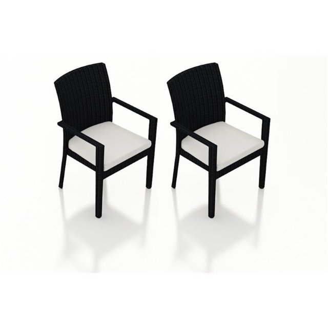 Harmonia Living Urbana Patio Dining Arm Chair in Canvas Natural