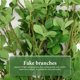 thumbnail image 2 of 6 piezas de material para ramo de bricolaje, rama de hojas verdes, exquisita decoración de plantas artificiales, 2 of 7