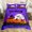 Violet Black Orange, variant on Homewish Mystic Witch Halloween Bedding,Palm Crystal Spell Book Pattern Duvet Cover Full,Black Violet,Black Reversible,3 Pieces,1 Duvet Cover and 2 Pillowcases