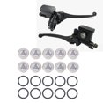 thumbnail image 1 of 10pcs Brake Master Cylinder Sight Glass Lens Gasket Repair Kit Motorcycle Brake Master Cylinder Window with O Ring for Motorcycle ATV, 1 of 7
