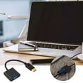 thumbnail image 2 of VGA Adapter Cable with 3.5mm Audio - Durable, Portable, High-Definition Image, for Computer, TV, Projector (Black), 2 of 5