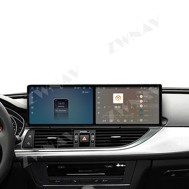 ZWNAV Dual 9.1 inch Screen Car Radio For Audi A6 A7 2016-2018 Android 15 Multimedia Player GPS Navigation Auto DSP Stereo Host