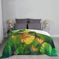 thumbnail image 6 of XMXT Flannel Throw Blanket for Couch, Beautiful Tropical Plant Bed Sofa Decor Blankets for Home Bedroom, 50 x 40 inches, 6 of 9