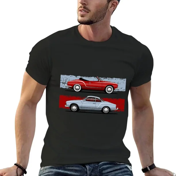 Camiseta con dibujo de coche clásico Convertible y coupé diseño de aduanas de gran tamaño tus propios divertidos camiseta de manga corta para hombres