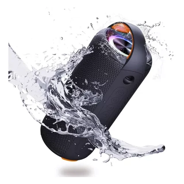 Bocina Bluetooth Portátil Pamolo Impermeable Con RGB Luces BST3146879