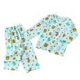 thumbnail image 2 of Cethrio Big Boys Pajama Sets, Cotton 2 Piece Soft Fall Winter Sleepwear Green Size 7-10 T, 2 of 6