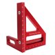 thumbnail image 2 of Regla de medición para carpintería, trazador triangular de 45/90 grados, transportador cuadrado de aluminio, 2 of 6