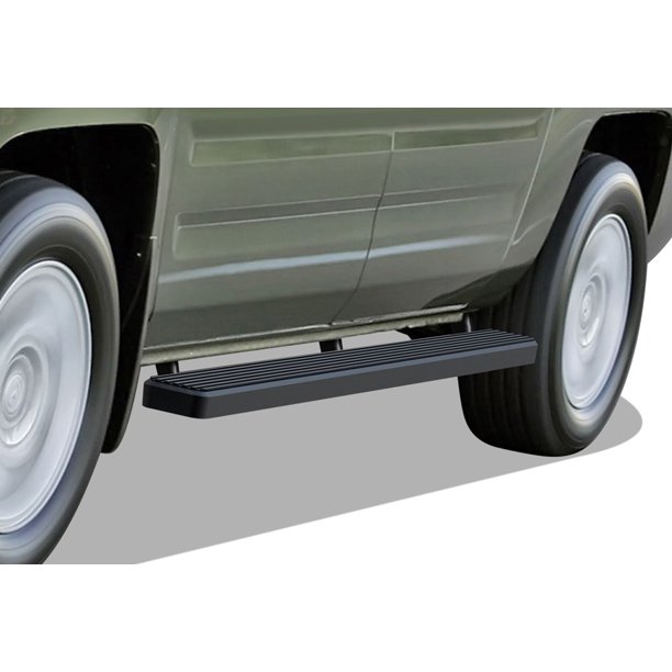 APS iBoard Running Boards 4 inches Matte Black Custom Fit 20062014