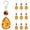 Amber, variant on Jollup Crystal Suncatcher Bauhinia Prisms Pendants 10 Pcs Chandelier Crystals Replacement Hanging Sun Catcher Beads for DIY Arts Crafts Decor