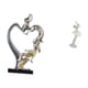 thumbnail image 5 of Figura romántica de pareja de bailarinas, estatua moderna de bailarina, escultura artística coleccionable para dormitorio, boda, estantería, oficina,, 5 of 8