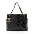 thumbnail image 1 of Pre-Owned Chanel Patent Leather Puzzle Tote, 1 of 11