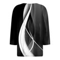 thumbnail image 5 of Towmus Womens Tops Button Down Shirts 3/4 Sleeve V Neck Cotton Women's Casual T-Shirts Cute Tunic Tops Basic Tees Blouses Loose Fit Pullover Shirt, 5 of 5