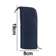 thumbnail image 2 of Estuche para lápices de gran capacidad, estuche plano para lápices, caja para bolígrafos resistente, apertura amplia con cierre de cremallera, gris claro, 2 of 5
