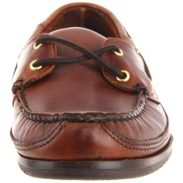 Mens Schooner Leather Distressed Boat Shoes - Walmart.com