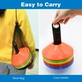 thumbnail image 4 of 25 Pack Disc Cones, Agility Soccer Cones with Carry Bag and Holder, Soccer Cones for Football, Soccer, Basketball, Coaching, Practice Equipment, 4 of 7
