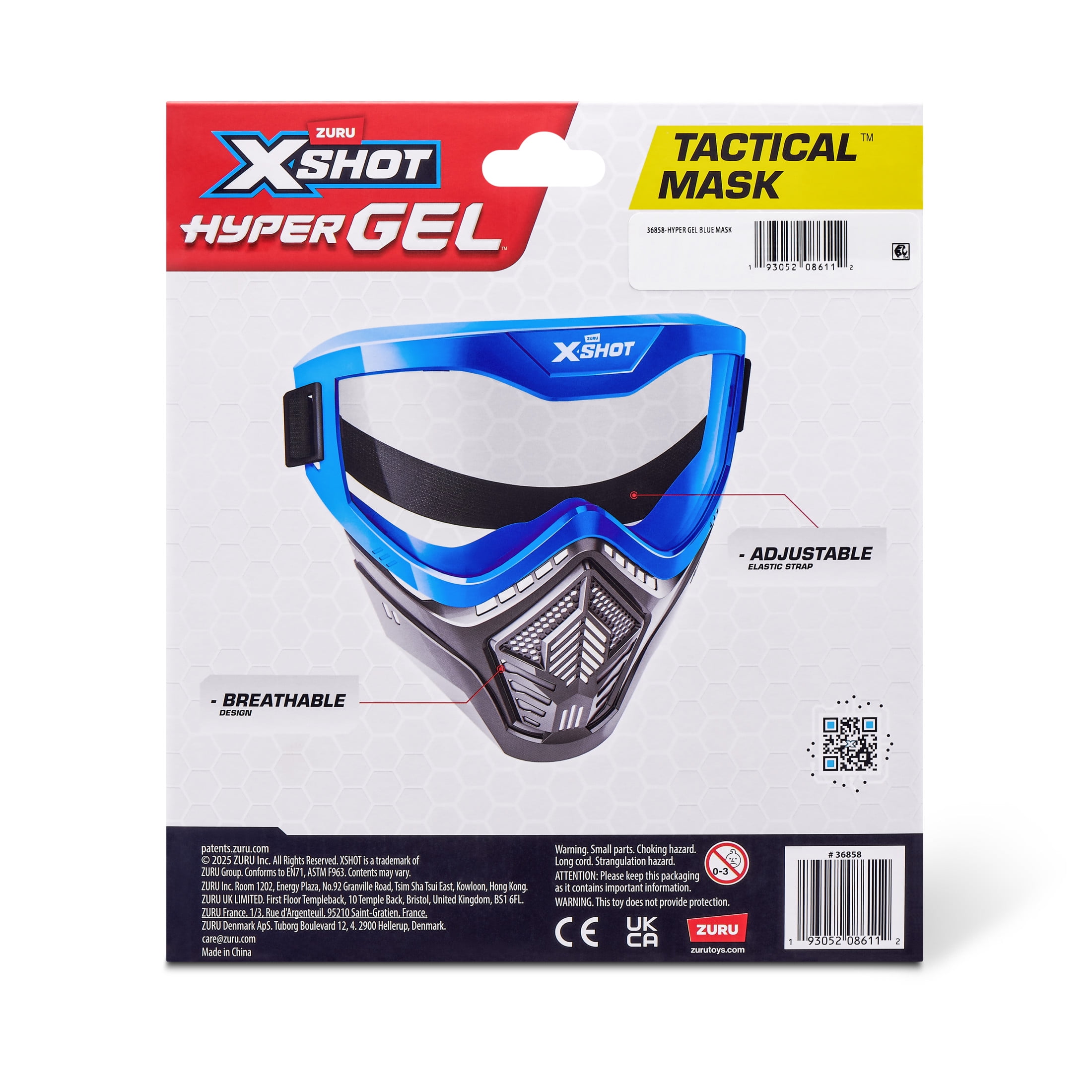 XSHOT Hyper Gel Tactical Mask 8+ by ZURU - Walmart.com