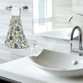 thumbnail image 5 of Yayeee Kitchen Hanging Hand Towels Set of 2 with Loop Bathroom Absorbent Tie Towel, Light Floral, 5 of 7