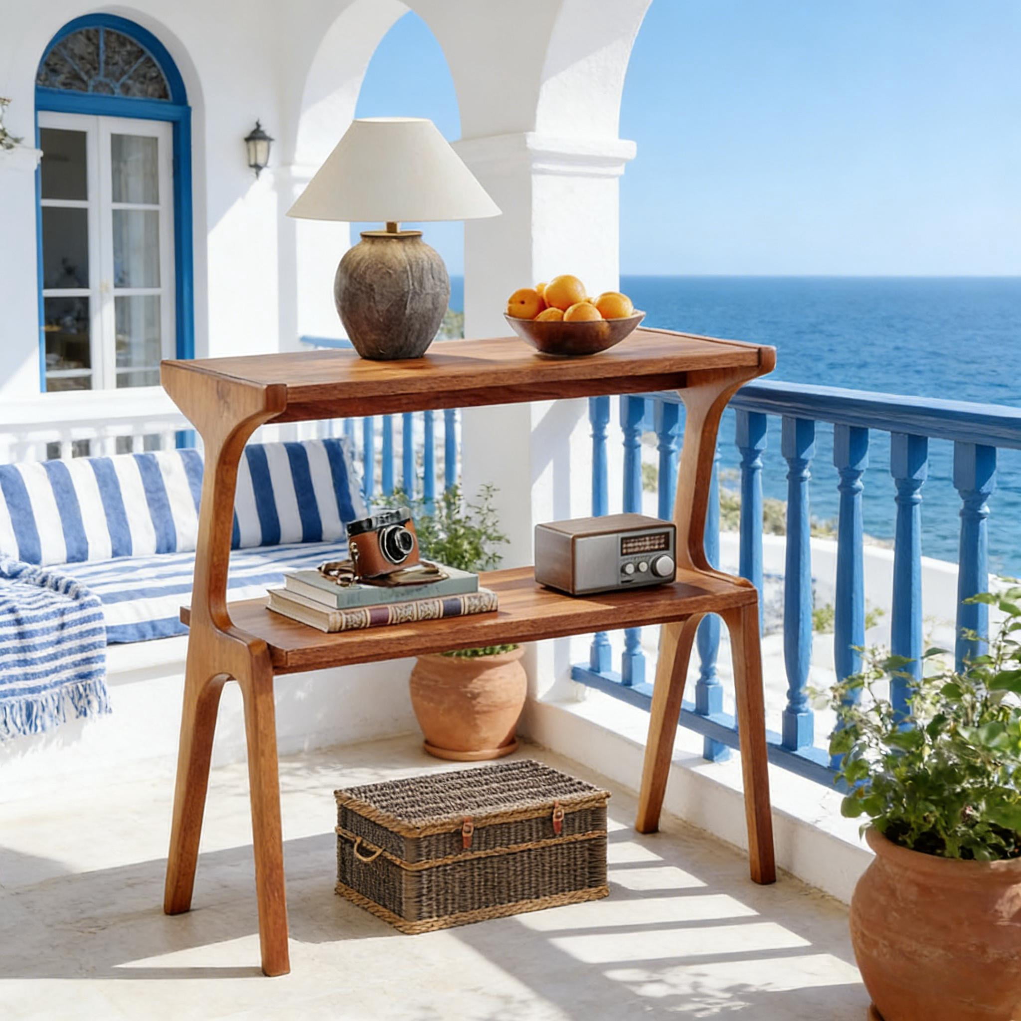 2-Tier Side Table, Farmhouse End Tables