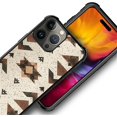 thumbnail image 3 of Case for iPhone 16 Pro Case, Graphic Design Case for Girl Boy Soft Silicone Hard Acrylic Shock Protection Designed Case for iPhone 16 Pro Western Boho Geometric Symmetry Pattern, 3 of 7