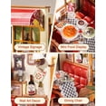 thumbnail image 4 of Robotime DIY Miniature House Kit, Champs-Élysées Bistro Dollhouse Model Kit for Adults to Build, Tiny House 3D Puzzle Craft Kit for Home Decor, Gifts for Adults Teens, 4 of 8