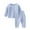 Blue, variant on Elainilye Fashion Baby Infant 2 Piece Keep Warm Long Sleeve Tops Pants Sets Solid Color Clothes Set For Toddler Baby 3 Months - 3 Years,Blue