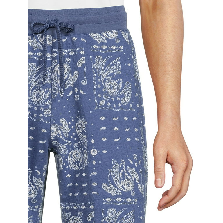 Bandana-jacquard cotton-blend shorts